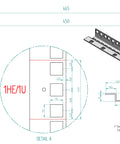 Dulap cablare structurată MONOBLOCK 19" 12U 600x400mm