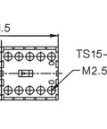 Ans.cont. reversibil, interblocaj mecanic, 2,2kW, 400V c.a.