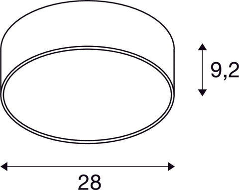 MEDO PRO 30, 3000/4000K, 10W, DALI, 70°, UGR<19, negru
