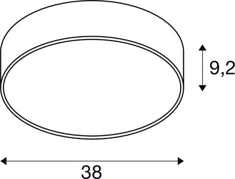 MEDO PRO 40, 3000/4000K, 19W, TRIAC C, 110°, negru