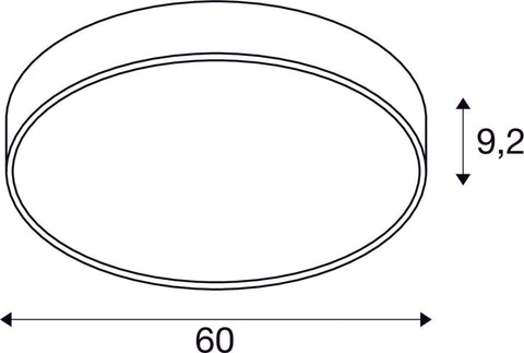 MEDO PRO 60, 3000/4000K, 39W, DALI, 110°, alb