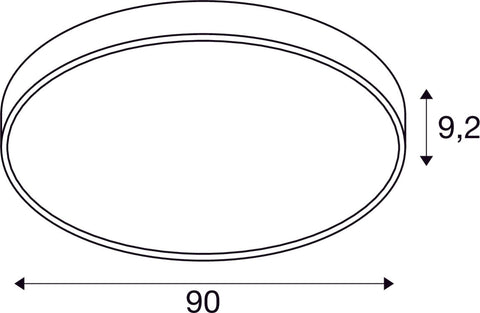 MEDO PRO 90, 3000/4000K, 75W, DALI, 80°, UGR<19, negru