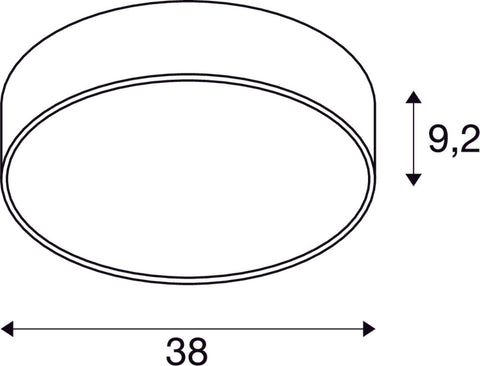 MEDO 40, 2700/3000/4000K, 20W, TRIAC C, 110°, gri
