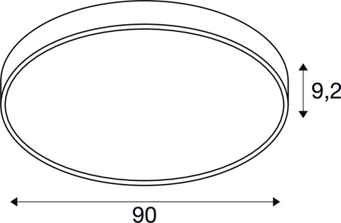 MEDO 90, 2700/3000/4000K, 79W, TRIAC C, 110°, gri