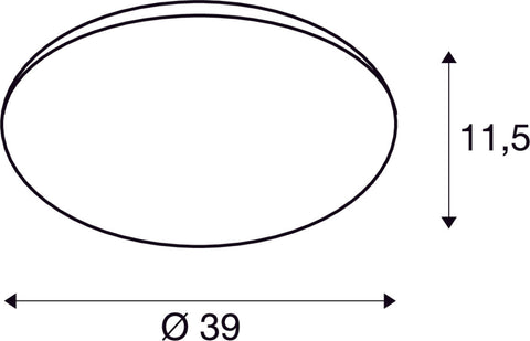SUPRAFATA V 390, 10/15/22W 830/840 IP44