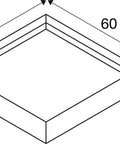 PANEL 600, cadru de montaj încastrat