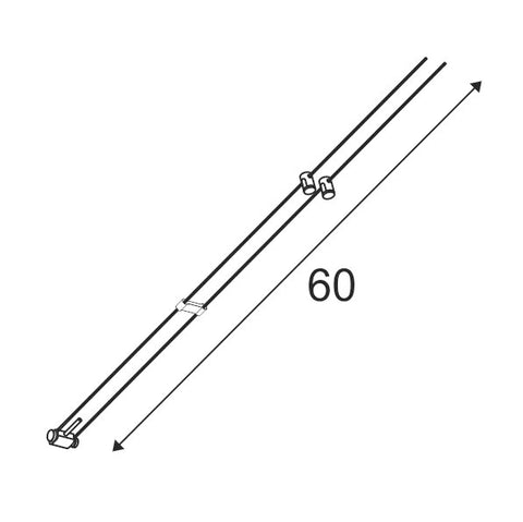 Cablu susp.,QR-C51,chrom,1 bucptr. TENSEO