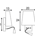 COUPA FLEXLED lampă de perete, alb cald LED