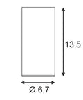 ENOLA_B plafonieră, CL-1, alb, GU10, max. 35W