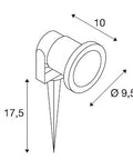 NAUTILUS SPIKE, GU10, cu 1, 5m cablu şi ştecher