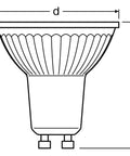 RL-PAR16 50 DIM 4,5W 230V 36° 927 350lm 690cd GU10 25000h