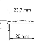 PMMA Cover TB narrow beam, angle 10° with TBR profile