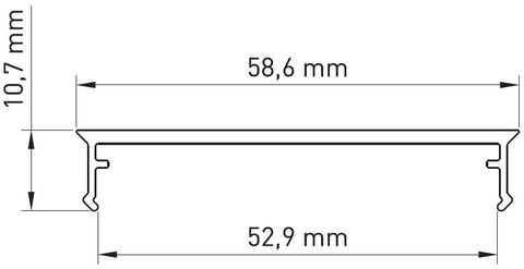 Capac PMMA SL, plat, opal 76% transmisie