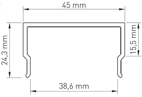 PMMA capac  MF patrat / Opal 2m
