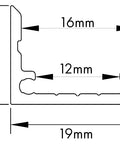 Aluminiu Profil LBL, 2m