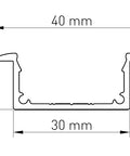 Aluminiu Profil LBKI (Profil clipsabil incastrat)