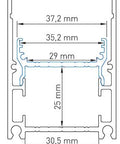 Aluminium insert MF 2m