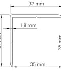L corner Profile 35x35mm
