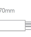 3PH-conector longitudinal cu feed-in, gri