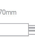 3PH-conector longitudinal cu feed-in, alb