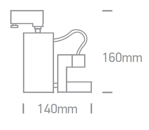 Pierce-I-R/A2 50W GU10 MR16, 100-240V, IP20, gri