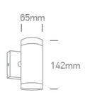 Aplică de exterior Rolo-WL1, GU10 QPAR 16, 2x35W,