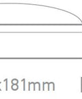 Aplică Teiko Oval, E27, 2x20W, IP54, gri