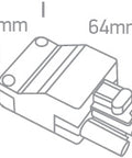 Conector 4-pin male cu 30 cm cablu negru