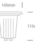 TERRA, GU10, 35W, IP67, rotund, aluminiu