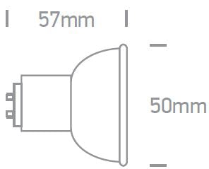 Bec LED 6W GU10 PAR16 500lm 3000K CRI85 230V 60°