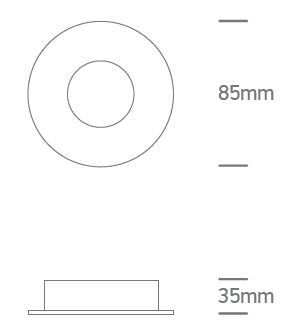 INA-F/DL MR16, GU10, 50W, fix, IP20, alb