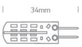 Bec LED 2W G4 200lm 3000K CRI80 12V AC/DC