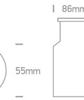 Terra mini-S LED,2W, 3000K, 65lm, 30°, IP67, IK08, oțelinox