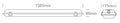 DEWY IP65 ptr.2xT8 LED Tube 100-240V 1565mm IP65 PC/PC gri
