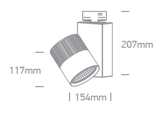 Pinta-II-Q/A1 50W GU10 MR16, 100-240V, IP20, alb