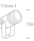 Pill MR16, GU10, 35W, IP65, aluminiu,antracit