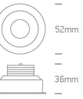 Pako LED 1W/3W, 3000K, 200lm, 40°, 350/700mA, alb