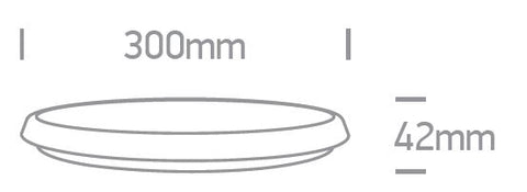 RFB LED 18W, 3000K, 1350lm, 100-240V, IP54, pc, alb