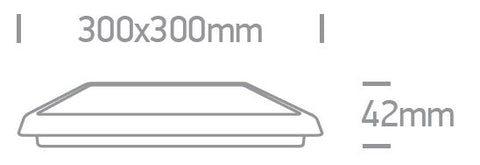 SFB LED 25W, 3000K, 1875lm, 100-240V, IP54, pc, alb