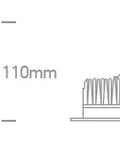 Aline-M LED, 13W, 3000K, 925lm, IP54, alb