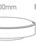 Berry LED 24W, 3000K, 1440lm, 230V, IP65, plastic, alb