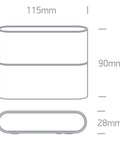 Clara 1 LED 2x3W, 3000K, 2x210lm, 230V, IP54,antracit