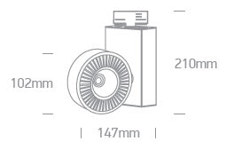 Valo-I-R/A2 LED 20W 3000K 1460lm, IP20, alb