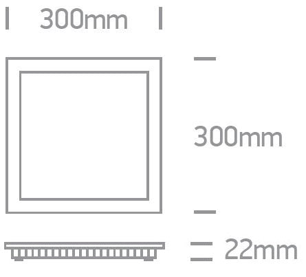 Sutil Quadro2 LED 30W, 4000K, 2100lm, 120°, IP40, alb