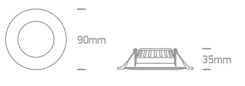 Mark LED, 230V, 3W, 210lm, 4000K, 120°, IP20, alb
