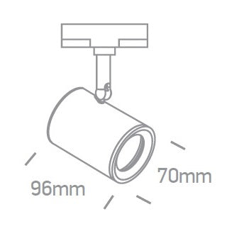 Cano-R2 35W, GU10, 100-240V, IP20, alb