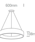 Lomo-PL SMD LED 42W, 3000K, 2520lm, 230V 120° IP20 alb