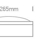Teito 1 ceiling lamp round,E27, 20W,100-240V,IP54,anthracite