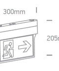 Theia LED 1W, 230V, 3 Hours Maintained, IP44, alb