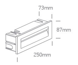 Dave LED 8, 5W, 3000K, 160lm, IP65,antracit